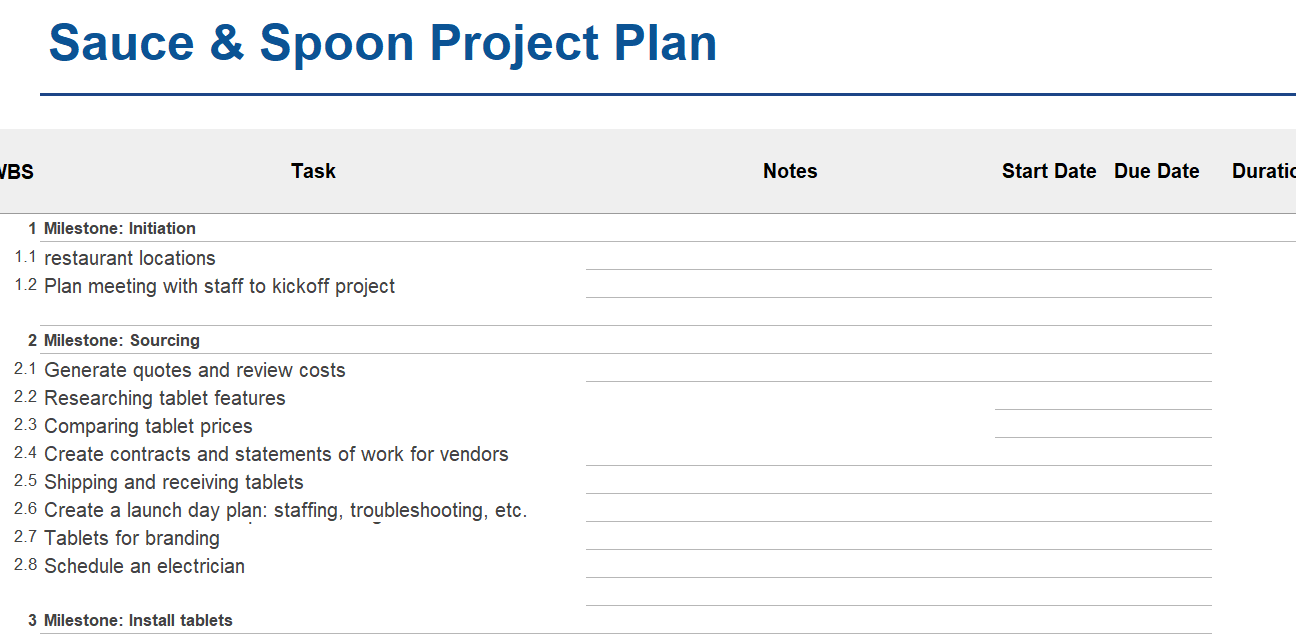 Project Plan
